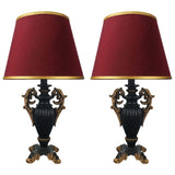 Pair of Black & Golden Elegant Table Lamps for Bedroom - TL61