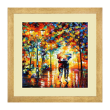 Set of 2, Night Walk in the Park Collage Wall Art Frames - BF01
