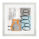 Set of 3, Kitchen Them Abstract Collage Wall Art Frames - BF106