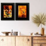 Set of 2, Wild Life Collage Wall Art Frames - BF115