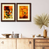 Set of 2, Wild Life Collage Wall Art Frames - BF115