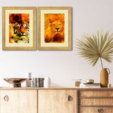 Set of 2, Wild Life Collage Wall Art Frames - BF115