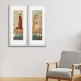 Set of 2, Exquisite Coastline Scenery Collage Wall Art Frames - BF116