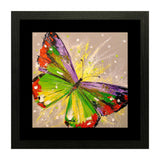 Set of 2, Vibrant Butterflies Collage Wall Art Frames - BF124