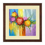 Set of 3, Vibrant Flowers in Vase Collage Wall Art Frames - BF126