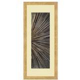 Set of 3, Black & Golden Abstract Collage Wall Art Frames - BF127