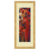 Set of 2, Abstract Floral Collage Wall Art Frames - BF134