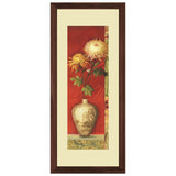 Set of 2, Chinese Themed Vases with Flowers Collage Wall Art Frames - BF138