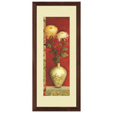 Set of 2, Chinese Themed Vases with Flowers Collage Wall Art Frames - BF138