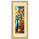 Set of 2, Violin and floral Themed Collage Wall Art Frames - BF151
