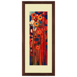 Set of 3, Abstract Floral Collage Wall Art Frames - BF152