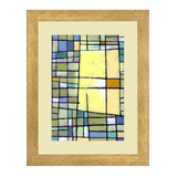 Set of 2, Abstract Lines Collage Wall Art Frames - BF156