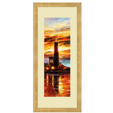 Set of 2, Sunset at Sea Collage Wall Art Frames - BF163