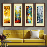 Set of 4, Park in all Four Season Collage Wall Art Frames - BF184