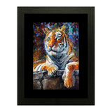 Set of 2, Resting Tiger Collage Wall Art Frames - BF188