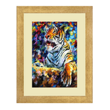 Set of 2, Resting Tiger Collage Wall Art Frames - BF188