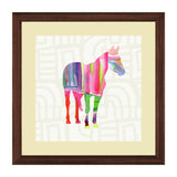 Set of 3, Multicolor Horse Collage Wall Art Frames - BF31