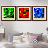 Set of 3, Abstract Shapes Wall Collage Wall Art Frames - BF32