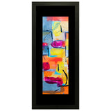 Set of 3, Vibrant Abstract Collage Wall Art Frames - BF63