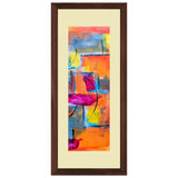 Set of 3, Vibrant Abstract Collage Wall Art Frames - BF63