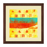 Set of 3, Vibrant Abstract Collage Wall Art Frames - BF68