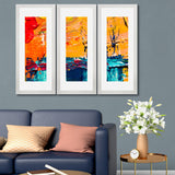 Set of 3, Exquisite Abstract Collage Wall Art Frames - BF83