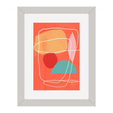 Set of 3, Abstract Shapes Collage Wall Art Frames - BF87