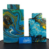 Set of 2 Abstract Themed Vases for Table Decor - GD450