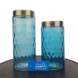 Set of 2 Light Blue Glass Vase for Table Décor – GD515