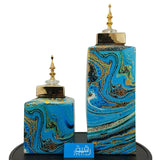 Set of 2 Royal Aabstract Vases for Table Décor - GD521