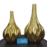 Set of 2 Golden Vase for Table Décor - GD704