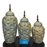 Set of 3 Exquisite Royal Vases for Table Decor - GD710