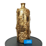 Floral Themed Golden Vase for Table Decor - GD751