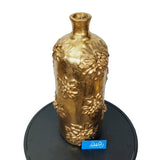 Floral Themed Golden Vase for Table Decor - GD751