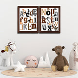 Set of 2, Alphabets Frames for Kids Room - KF01