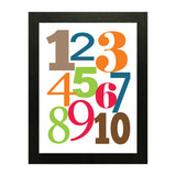 Set of 2, Alphabets & Numbers Frames for Kids Room - KF02