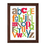 Set of 2, Alphabets & Numbers Frames for Kids Room - KF02