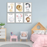 Set of 6, Nursery Wall Frames for Kids Room - KF07