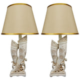 Pair of Elegant Elephant Tusks sculpture Table Lamps for Bedroom - TL105