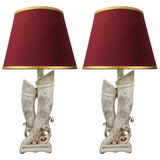 Pair of Elegant Elephant Tusks sculpture Table Lamps for Bedroom - TL105