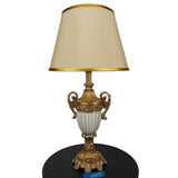 Pair of White & Golden Royal Themed Table Lamps - TL105