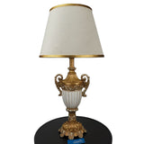 Pair of White & Golden Royal Themed Table Lamps - TL105