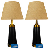 Pair of Black & Golden Classical Metal Table  Lamps-TL122