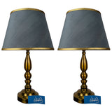 Pair of Golden Metal Classical Table  Lamps-TL125