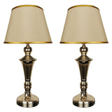 Pair of Exquisite Golden Metal Lamps - TL154