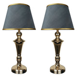 Pair of Exquisite Golden Metal Lamps - TL154