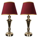 Pair of Exquisite Golden Metal Lamps - TL154