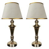 Pair of Exquisite Golden Metal Lamps - TL154