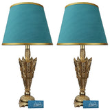 Pair of Golden Elegant Table Lamps for Bedroom - TL88