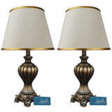 Pair of Antique Golden Elegant Table Lamps for Bedroom - TL90